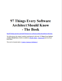 Image of 97 Things Every Software Architect Should Know