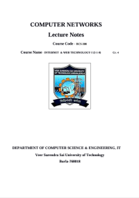 Image of Computer Networks Lecture Notes